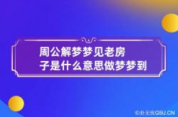 梦里梦见老房子,周公解梦梦见老房子是什么意思 做梦梦到老房子代表什么？好不好