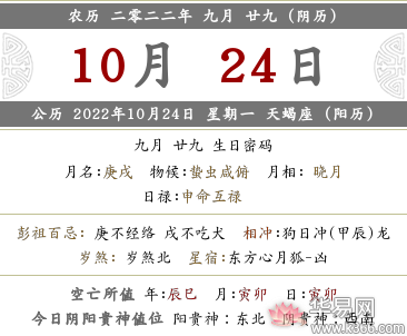 二零二零年农历九月二十九日是黄道吉日吗,2022年农历九月二十九是什么日子