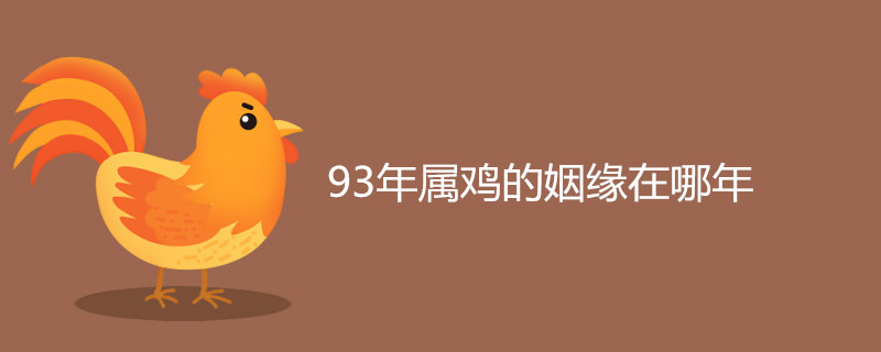 93年属鸡的姻缘在哪年