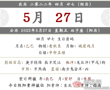 2021年农历七月二十四黄道吉日吗,2022年农历四月二十七有什么宜忌