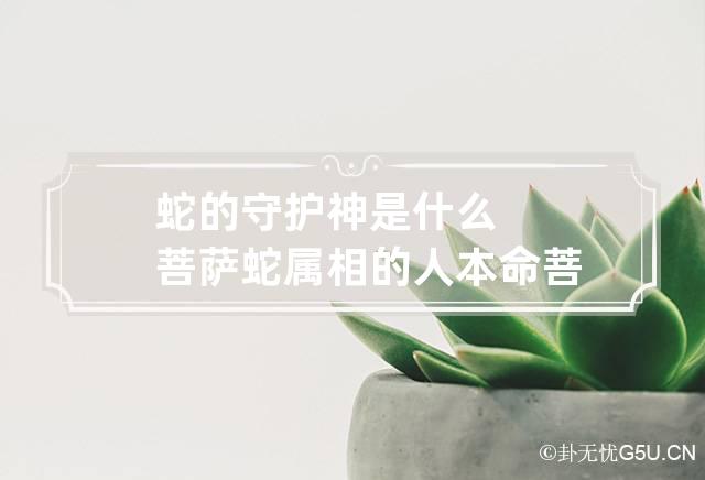 蛇的守护神是什么菩萨?蛇属相的人本命菩萨