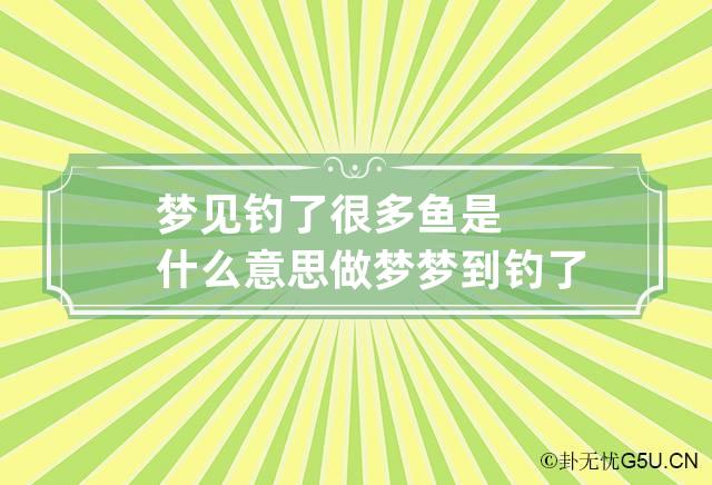 梦见钓了很多鱼是什么意思 做梦梦到钓了很多鱼什么意思