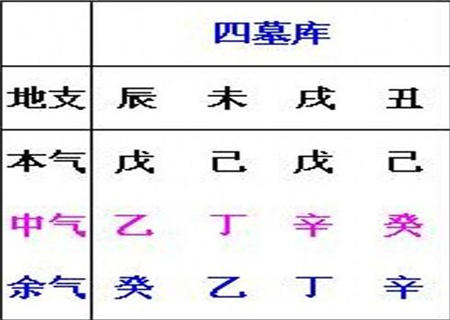 八字中墓库是什么意思,八字百科