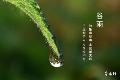 2021年谷雨什么时间,2022年谷雨具体是什么时间