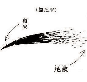 脸相分析什么是扫帚眉