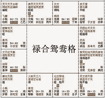 紫微斗数荣华富贵布局：禄合鸳鸯戏水格