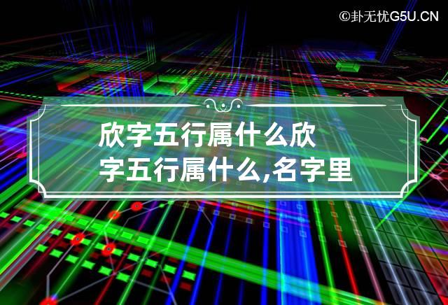 欣字五行属什么 欣字五行属什么,名字里寓意