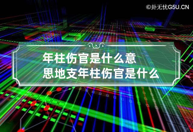 年柱伤官是什么意思 地支年柱伤官是什么意思