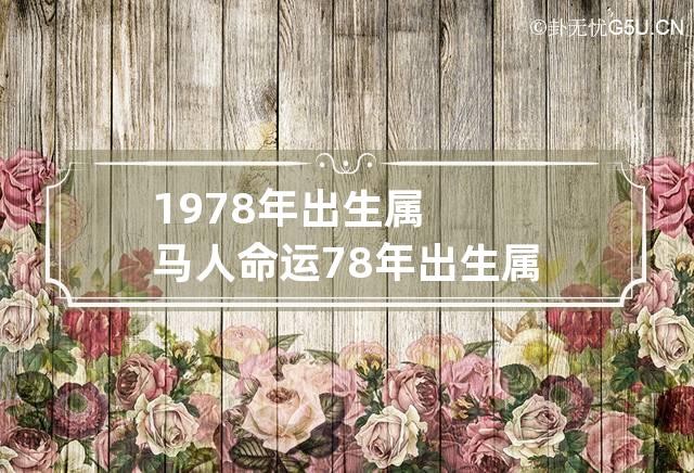 1978年出生属马人命运 78年出生属马人的命运