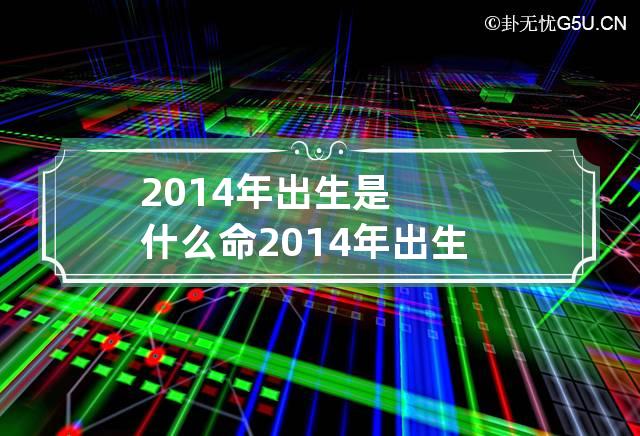 2014年出生是什么命 2014年出生是什么命五行缺什么