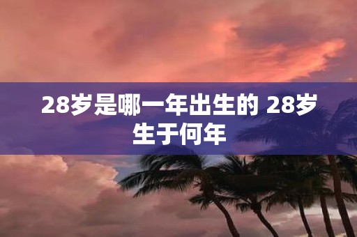 28岁是哪一年出生的 28岁生于何年