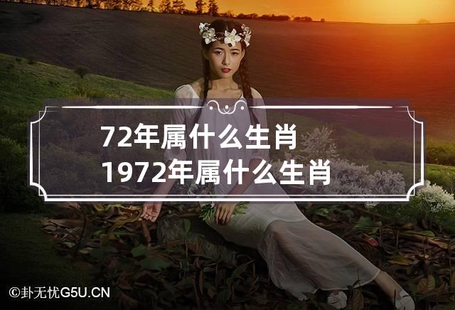 72年属什么生肖 1972年属什么生肖