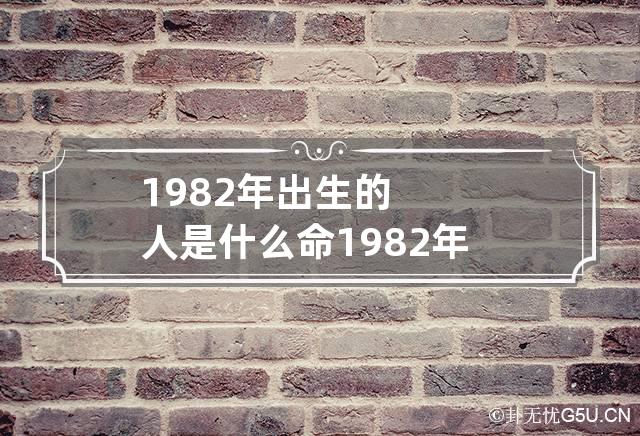 1982年出生的人是什么命 1982年出生的人是属于什么命