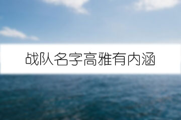 战队名字高雅有内涵